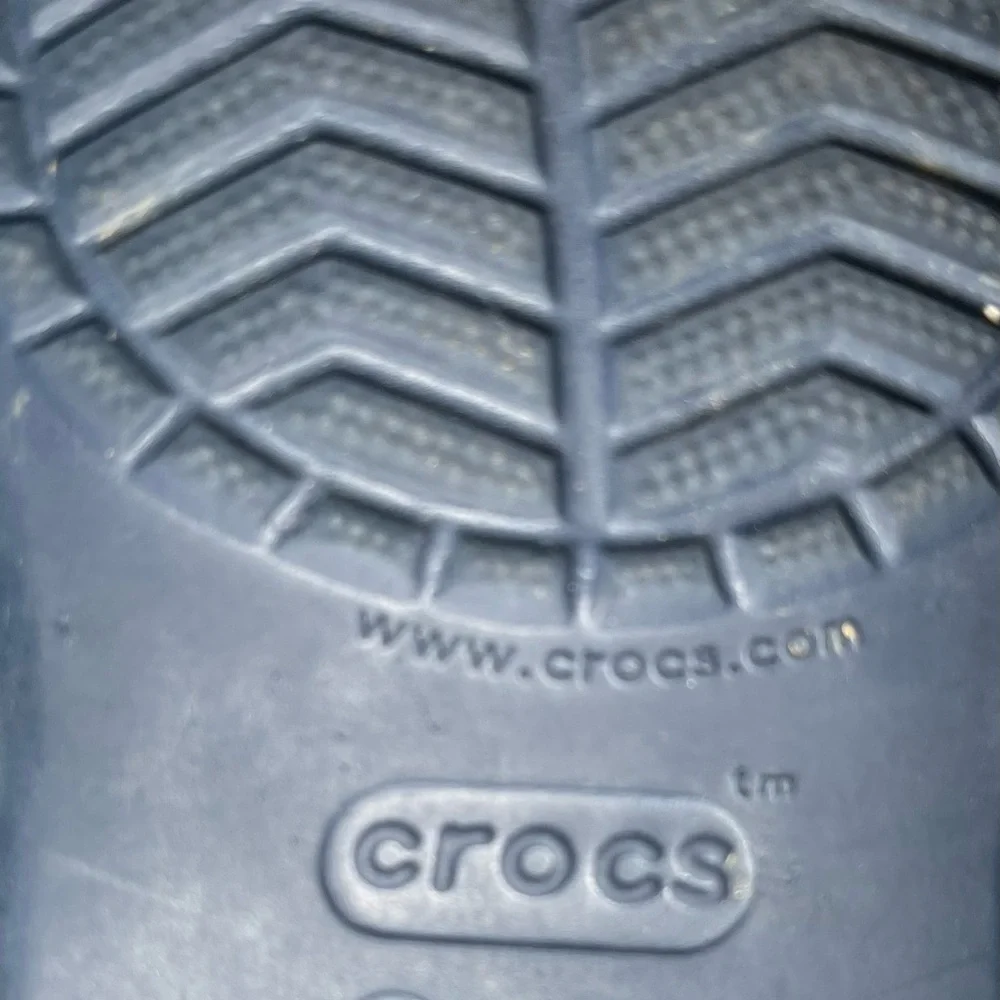 CROCS Blue Slippers with Perforated Design